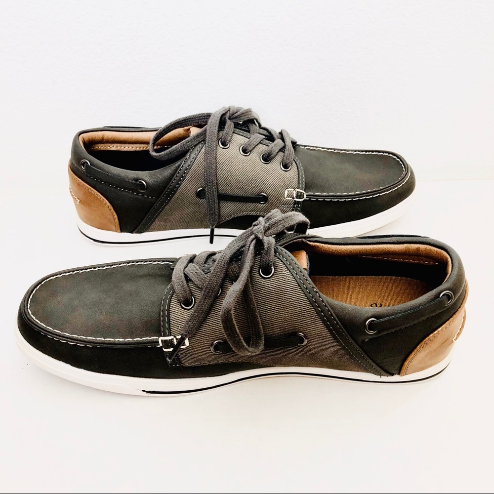 SOLD⚡️HP💘SONOMA⚡️Grey/Brown Men Sport Boat Shoes_8M - Picture 2 of 9